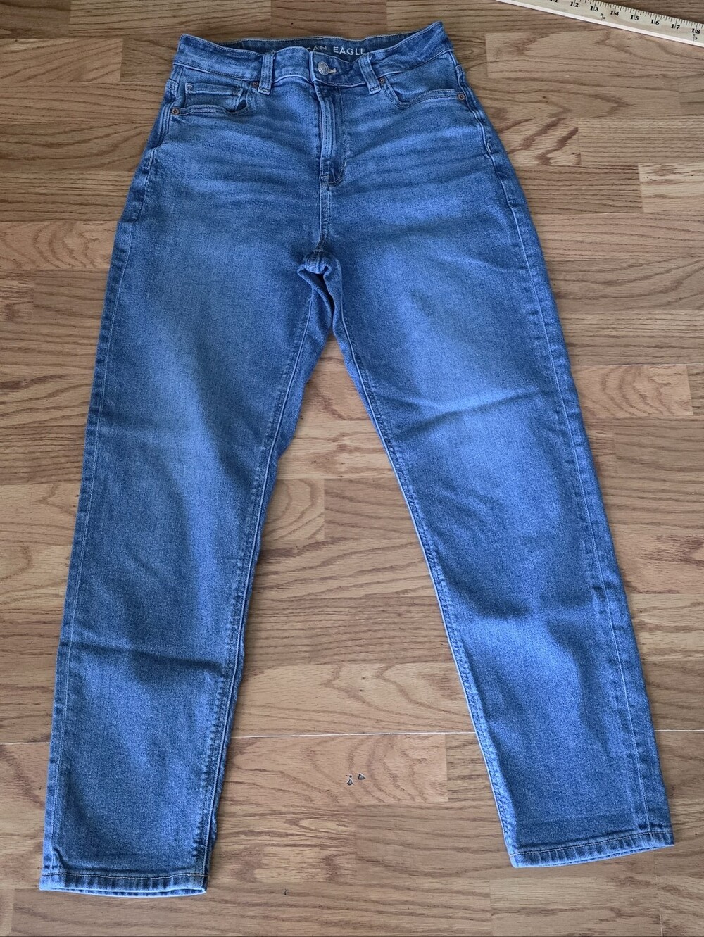 American Eagle Outfitters High-Rise Blue Women's Mom Jeans 4